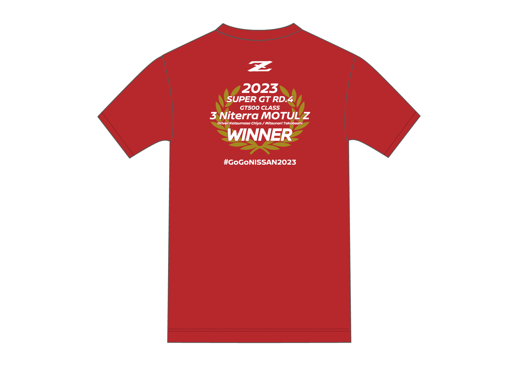 優勝記念Tシャツ（#3 2023 Rd.4 FUJI GT500 WINER) S ポスター&ステッカープレゼント