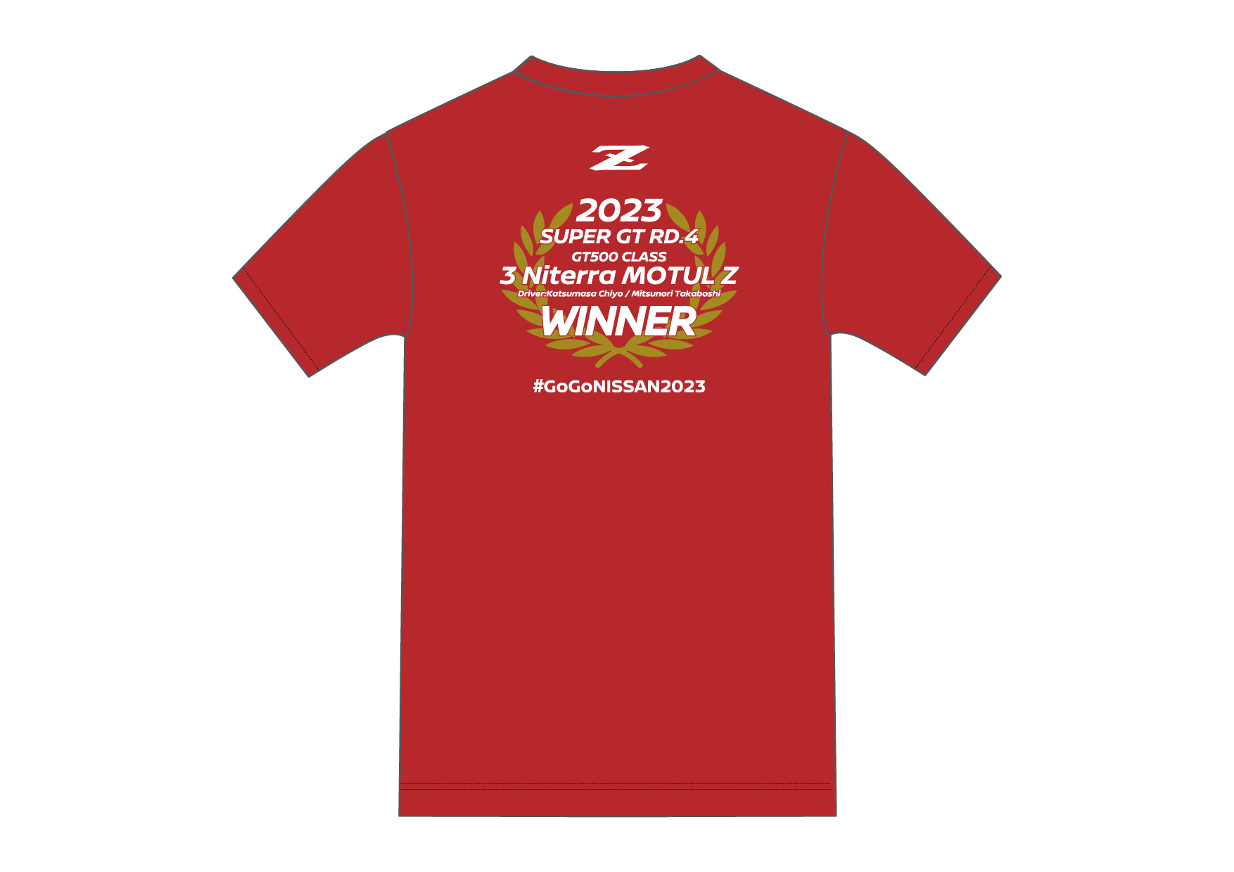 優勝記念Tシャツ（#3 2023 Rd.4 FUJI GT500 WINER) M ポスター&ステッカープレゼント